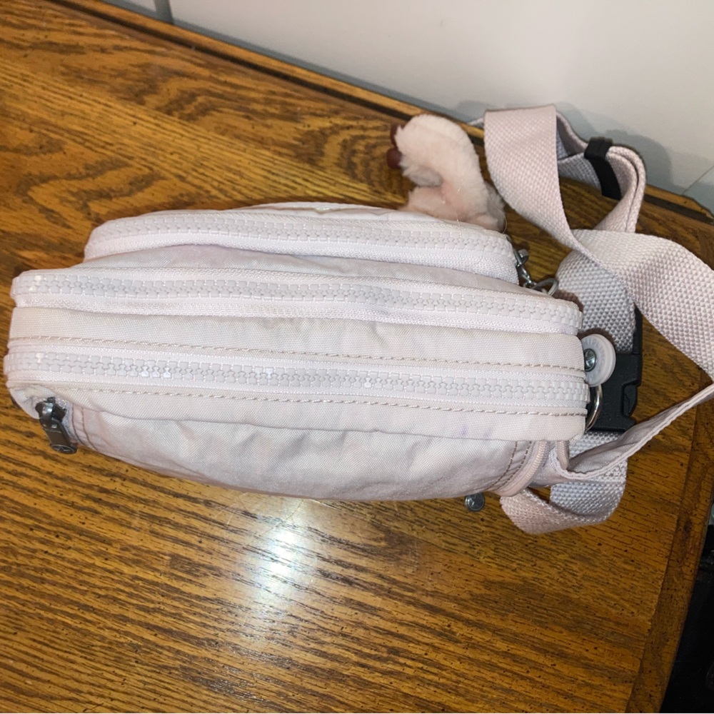 Kipling Merryl U Convertible Crossbody Belt Bag Pink Sands - Picture 2 of 14